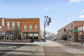 Street side building at The Avenue Lofts Golden Apartments, Golden, CO